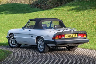 Lot 89 - 1988 Alfa Romeo Spider S3 1.6