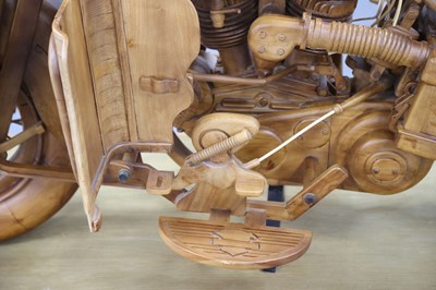 Lot 29 - Harley Davidson Wooden Model