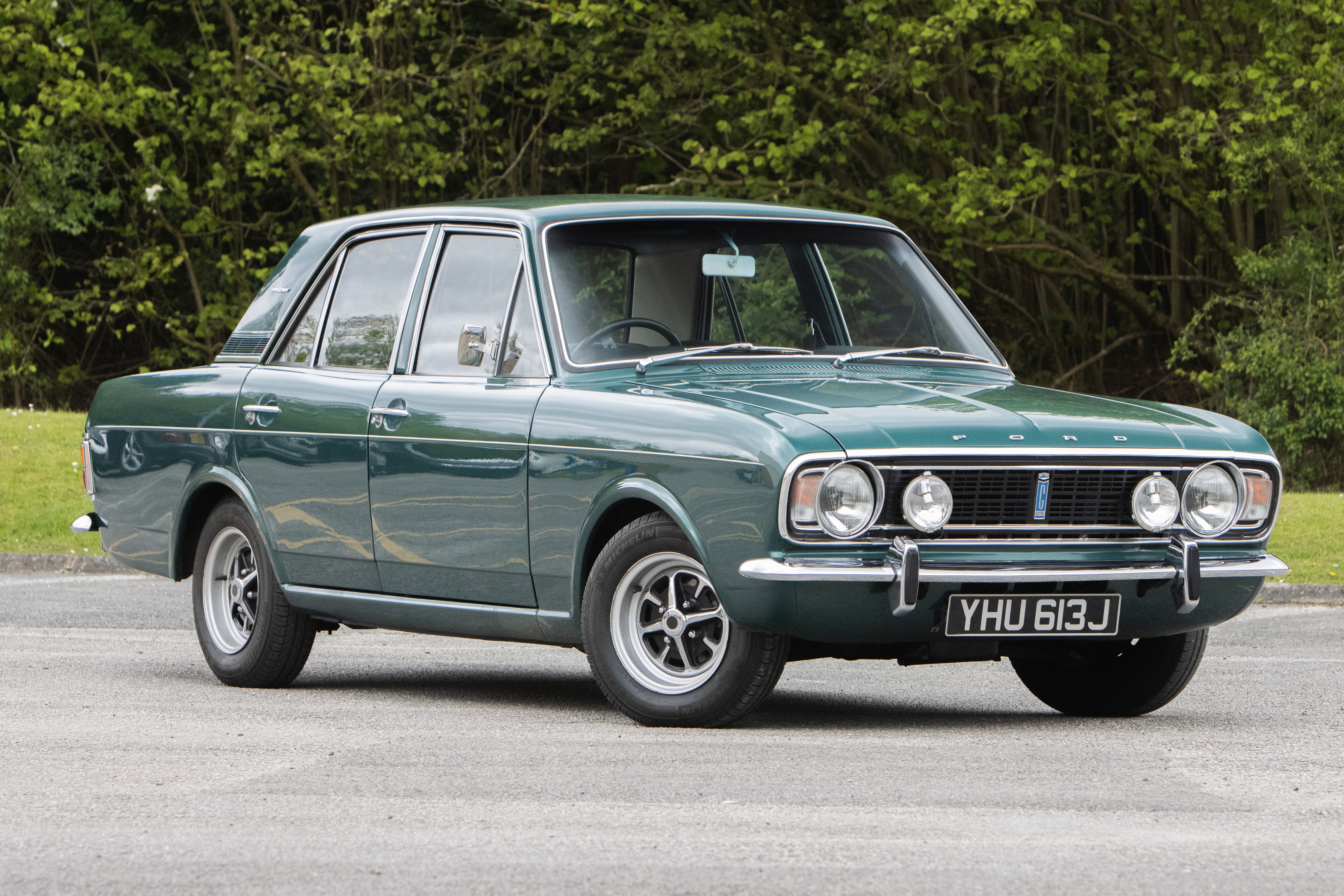 Ford Cortina 1600E Vert Métal 1967 - Miniature 1/43 Matrix - Neuve Sous Boîte