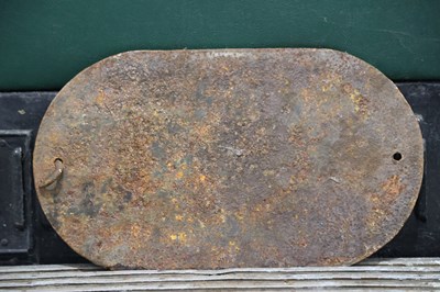 Lot 2 - A pair of oval railway signs